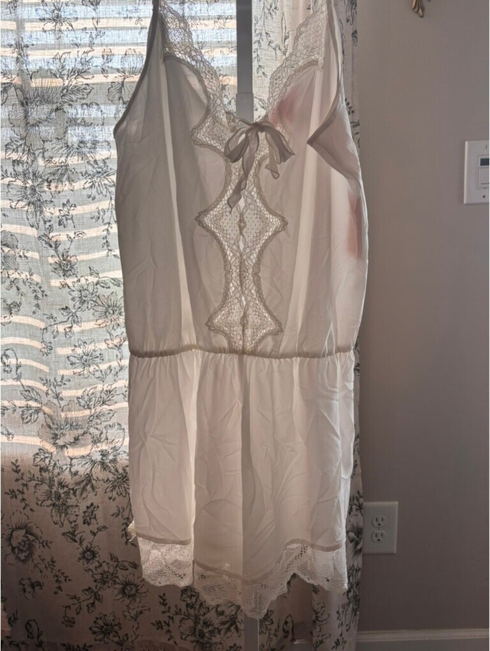 Oscar de la Renta Pink Label Lace Chemise Nightgown | NWT
